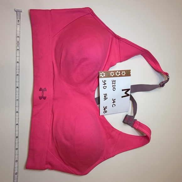 Under Armour Sports Bra Collection - Black, Green, Gray, Pink - Picture 14 of 15